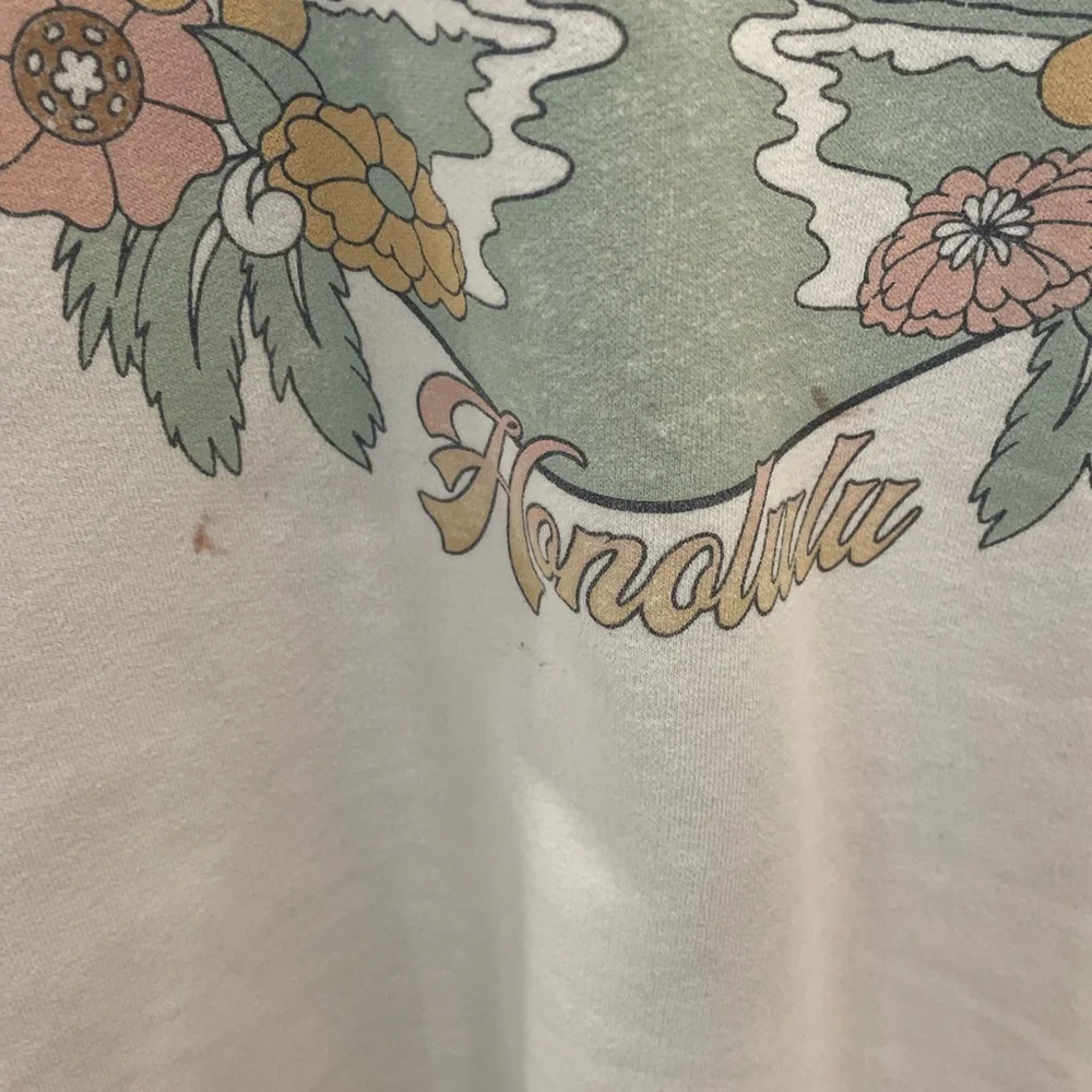 Hollister White Oversized Long Sleeve crew - Picture 7 of 7